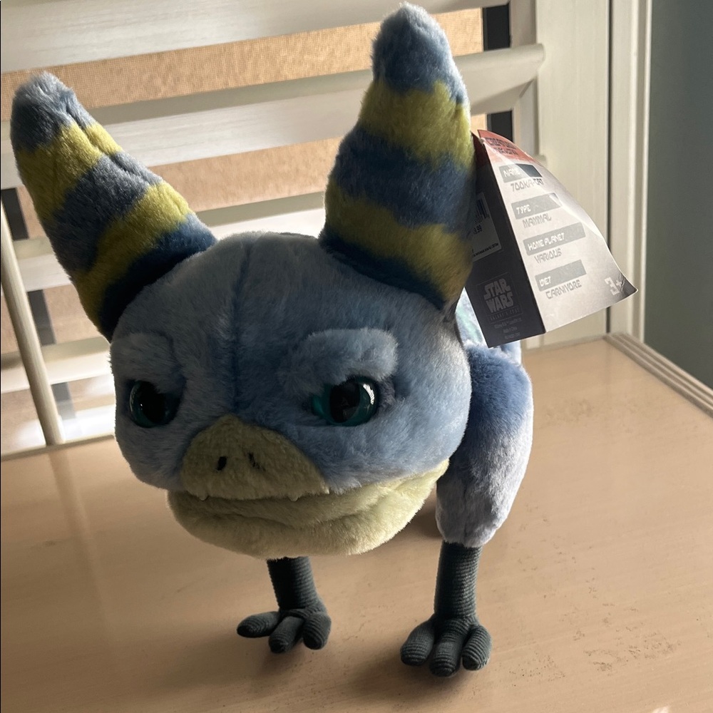 Star Wars Blue and Yellow Creature Plush - Battery Powered - Does Tricks